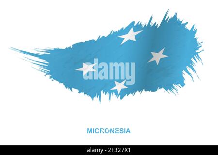 Vector Drawing of Sketch Style Micronesia Flag Stock Vector Image & Art ...
