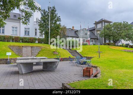 Reykjavik, Iceland, August 31, 2020: View of downtown Reykjavik, Iceland Stock Photo