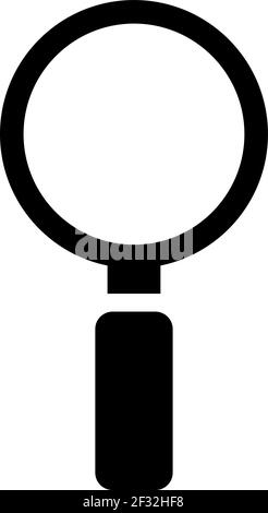 Small magnifier, illustration, vector on a white background Stock Vector