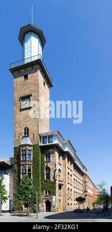 Historic Town Hall, Town Hall Tower, Hagen, Westphalia, Ruhr Area, North Rhine-Westphalia, Germany Stock Photo