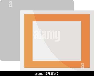Blank canvas, illustration, vector on a white background Stock Vector