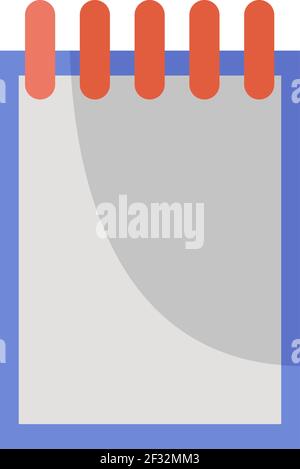 Small sketch book, illustration, vector on a white background Stock Vector