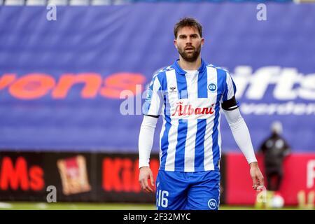 Odense, Denmark. 14th Mar, 2021. Jorgen Skjelvik (16) of OB seen during the 3F Superliga match between Odense Boldklub and Broendby IF at Nature Energy Park in Odense. (Photo Credit: Gonzales Photo/Alamy Live News Stock Photo