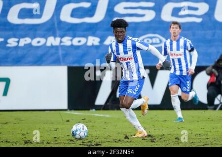 Odense, Denmark. 14th Mar, 2021. Emmanuel Sabbi (11) of OB seen during the 3F Superliga match between Odense Boldklub and Broendby IF at Nature Energy Park in Odense. (Photo Credit: Gonzales Photo/Alamy Live News Stock Photo