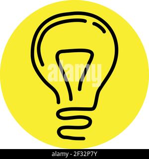 Energy saving lightbulb, illustration, vector on a white background Stock Vector