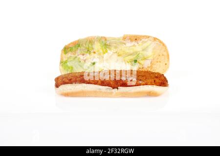 Burger King Original Chicken Sandwich Stock Photo