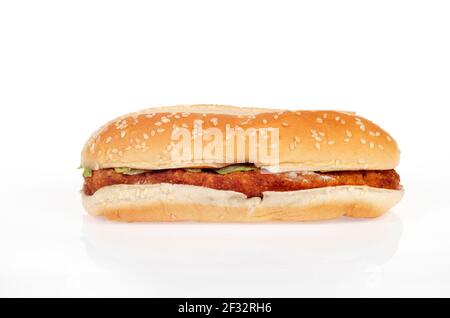 Burger King Original Chicken Sandwich Stock Photo