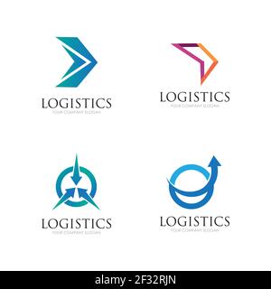 Vector logo template for logistics and delivery company. Stock Vector