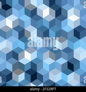 Military Camouflage Seamless Pattern Blue Color Vector