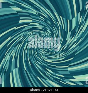 Abstract composition with black and teal squares. Psychedelia grayscale art Stock Vector