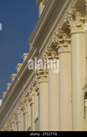 Brunswick Terrace, part of a complex of Regency houses in Hove on Brighton and Hove seafront.  East Sussex England UK Stock Photo