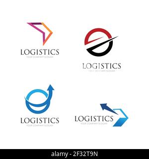 Vector logo template for logistics and delivery company. Stock Vector