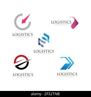 Vector logo template for logistics and delivery company. Stock Vector