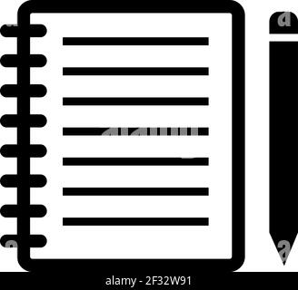 Exercise book paper page background. Notebook sheet lined texture ...