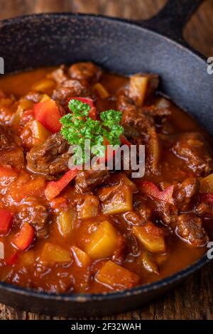 Goulash In A Pan Stock Photo