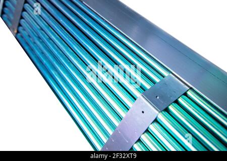 Fragment fuel uranium rod element of nuclear reactor water. Stock Photo