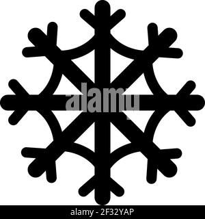 Snow flake, illustration, vector on a white background Stock Vector