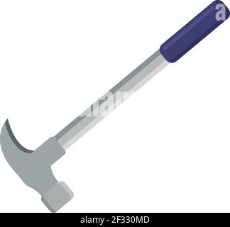 Hammer, illustration, vector on white background. Stock Vector