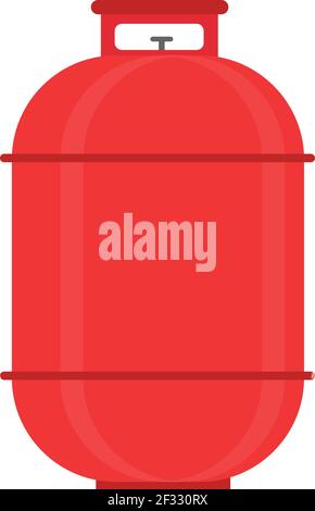 Gas Cylinder, illustration, vector on white background. Stock Vector
