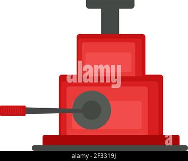 Lift jack, illustration, vector on white background. Stock Vector