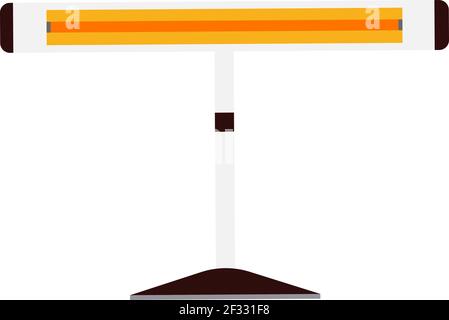 Room heater, illustration, vector on white background. Stock Vector