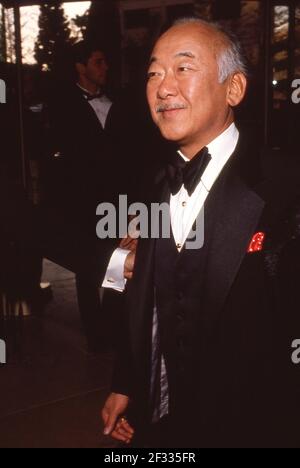 Pat Morita at the 47th Golden Globe Awards January 20, 1990 on Credit: Ralph Dominguez/MediaPunch Stock Photo