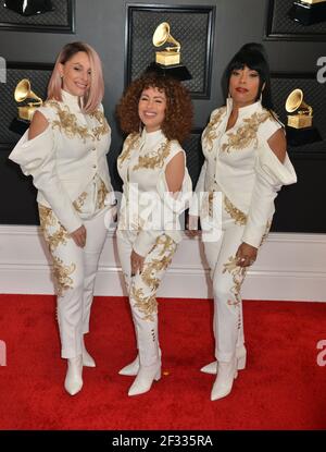 Flor de Toloache 448 attends the 62nd Annual GRAMMY Awards at Staples Center on January 26, 2020 in Los Angeles, California Stock Photo