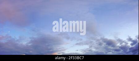 Natural background: dramatic sky at sunset Stock Photo