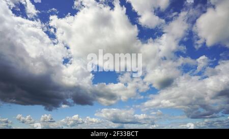 White clouds on blue sky Stock Photo