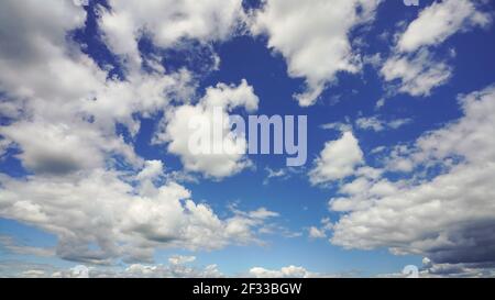 White clouds on blue sky Stock Photo