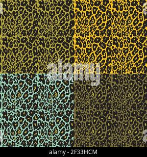 Seamless animal print fur pattern Stock Vector