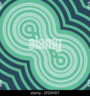 Modern abstract Vector pattern. Modern stylish abstract texture. Repeating geometric tiles from striped elements. seamless pattern. Stock Vector