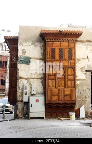 Old historical city in balad, jeddah, Unesco world heritage site Stock Photo