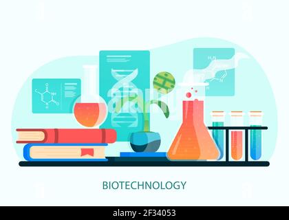 Gradient biotechnology illustration Vector illustration Stock Vector ...