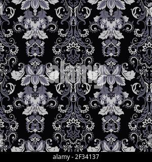 Baroque floral pattern. Vector classic floral ornament Stock Vector