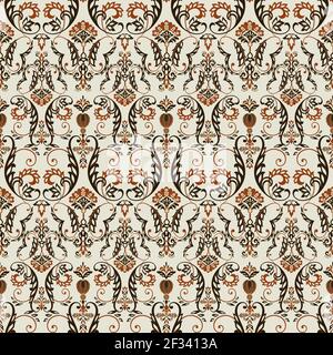 Vector Baroque floral pattern. classic floral ornament Stock Vector