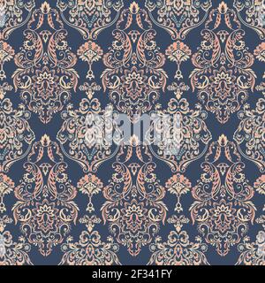Seamless Floral vintage wallpaper. Vector background Stock Vector