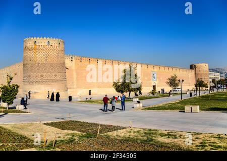 Shiraz, Iran - December 13, 2015: Arg of Karim Khan, a citadel in downtown Shiraz, Iran Stock Photo