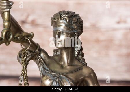 Figure of the Lady Justice goddess of justice Stock Photo