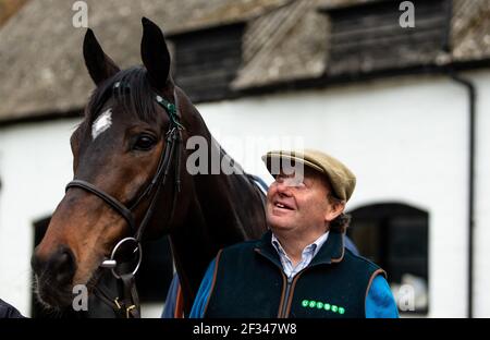 File photo dated 18-02-2019 of Nicky Henderson and Altior. ssue date: Monday March 15, 2021.