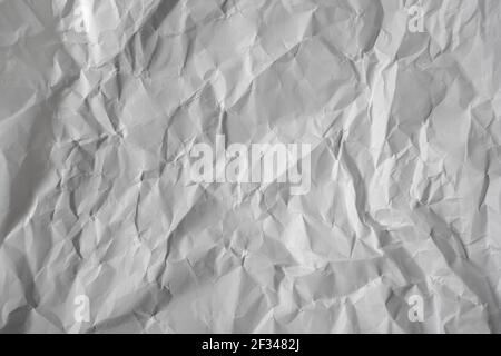 crumpled white paper texture looks like a marble Stock Photo