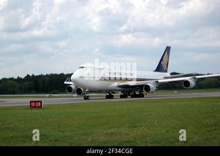 15-03-2021 - Generic Airplanes - 9V-SPH - Singapore Airlines - Boeing  747. Serial number 26555, type B747-412. First flight on 1.03.1996, delivered t Stock Photo