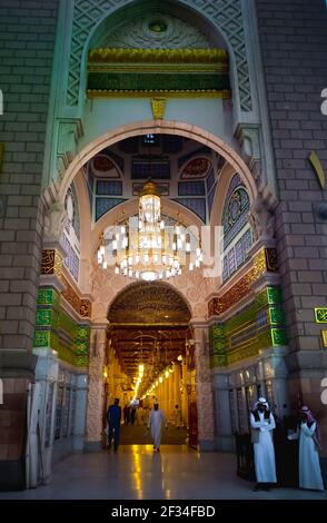 mosque of the prophet muhammad in madina, Saudi arabia Stock Photo