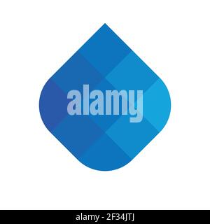 Abstract pixelized mosaic logo design Stock Vector