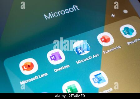 Microsoft Onenote Logo On Smartphone Stock Photo Alamy