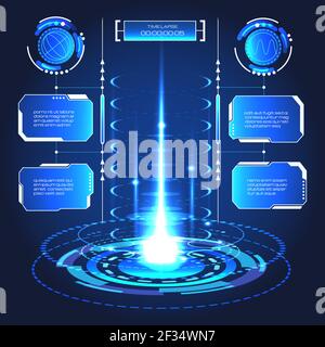 Vr creative lab stage Stock Vector