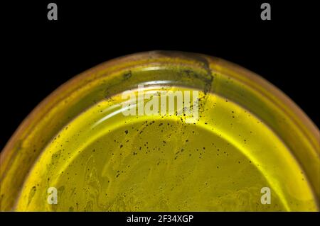 Soap bubble in horizontal format about to burst. Stock Photo