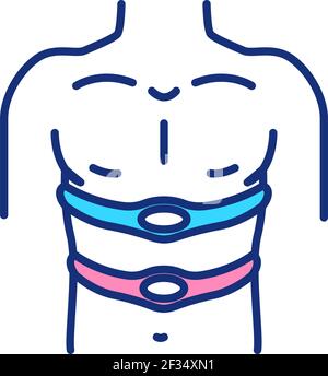 Sleep study RGB color icon Stock Vector