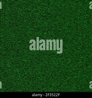 Green digital matrix background Stock Photo