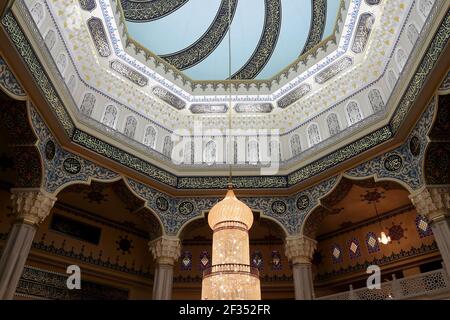 Moscow Cathedral Mosque (interior), Russia -- the main mosque in Moscow, new landmark Stock Photo